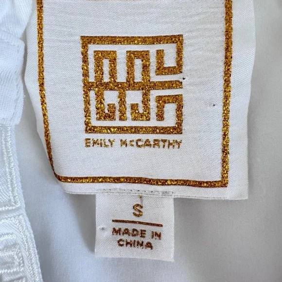 Emily McCarthy Frankie Tiered Mini Dress White Size Small - Picture 9 of 10